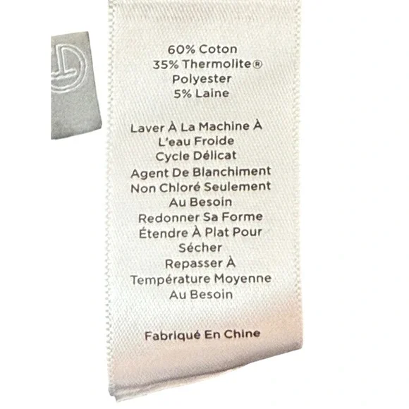 T by Talbots Womens Black Snowflake Fair Isle Mock Neck Zip Sweater Size S - Picture 13 of 14